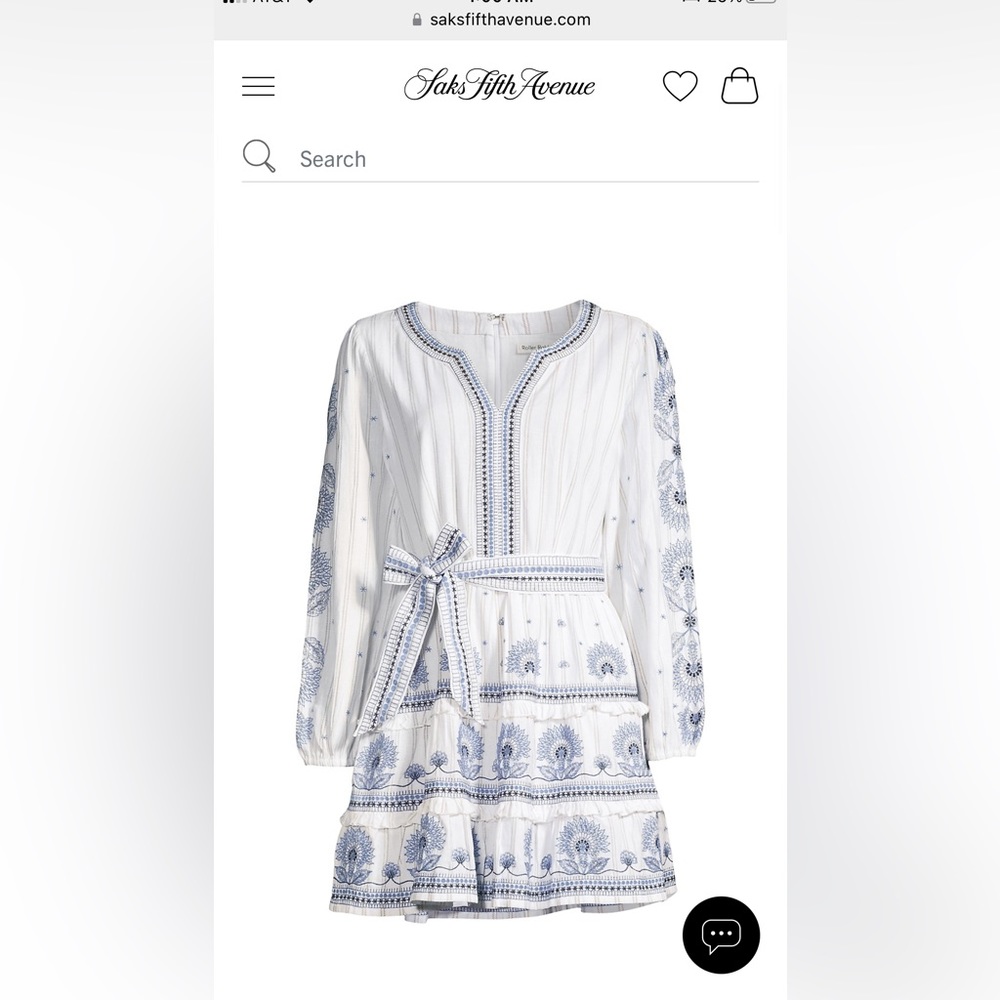 Roller Rabbit Indriya Embroidered Mini Dress